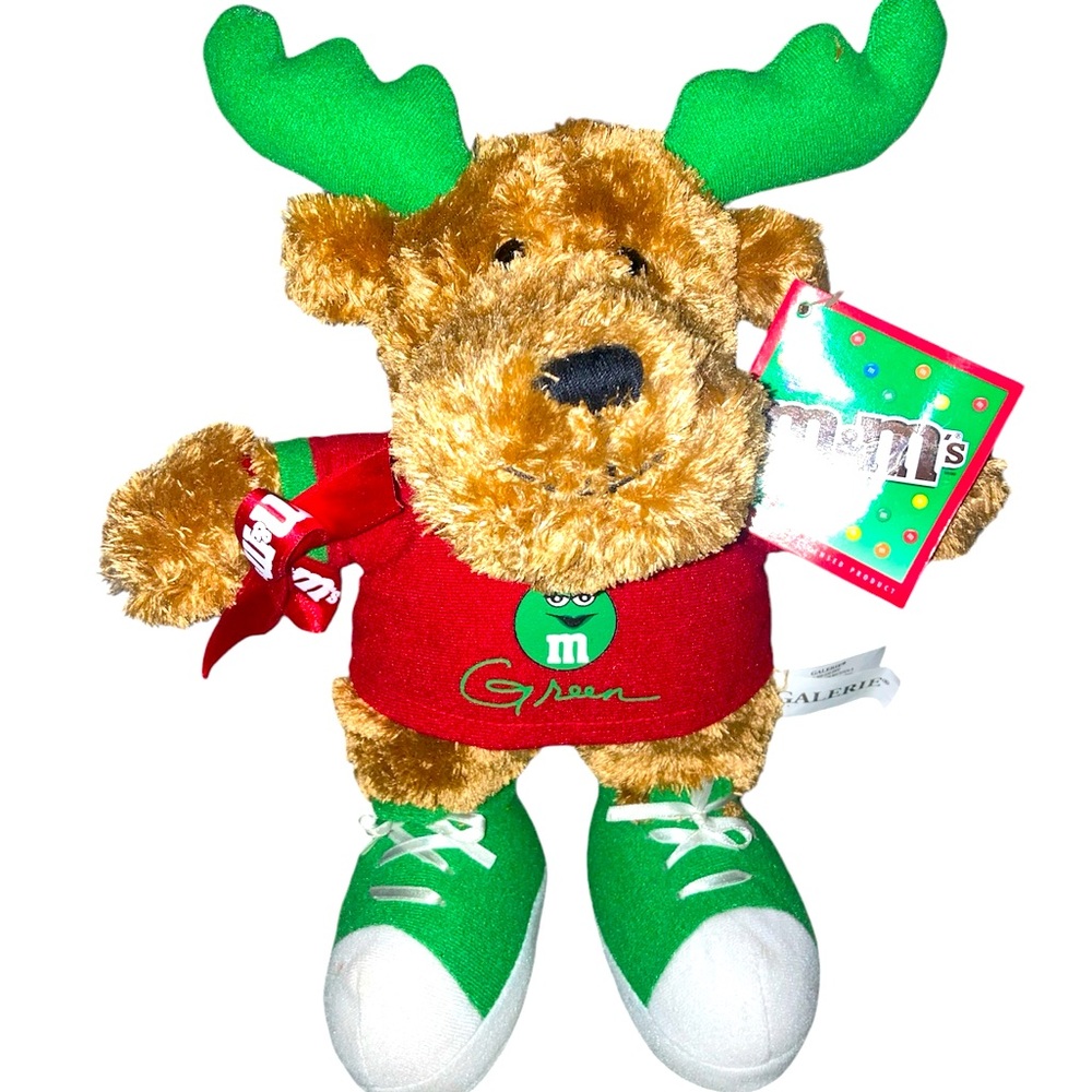 Galerie Vintage 2005 M&M’s collectible plush Reindeer Moose 11” tall Christmas